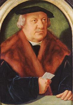 Barthel Bruyn : Portrait of Scholar Petrus von Clapis